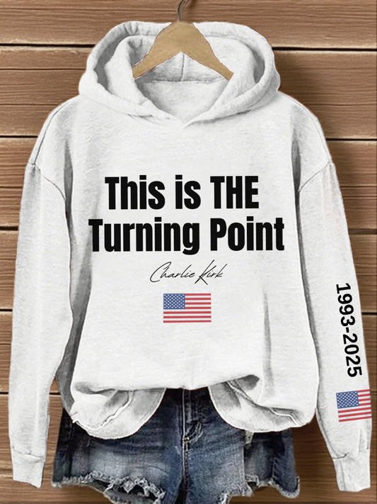 Women's This Is The Turning Point Print Hoodie