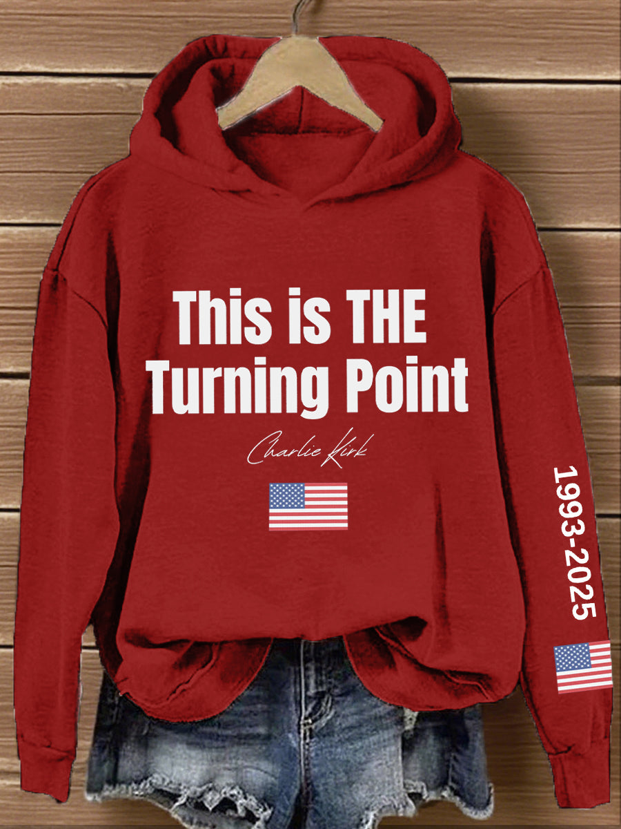 Women's This Is The Turning Point Print Hoodie