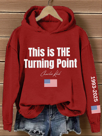 Women's This Is The Turning Point Print Hoodie