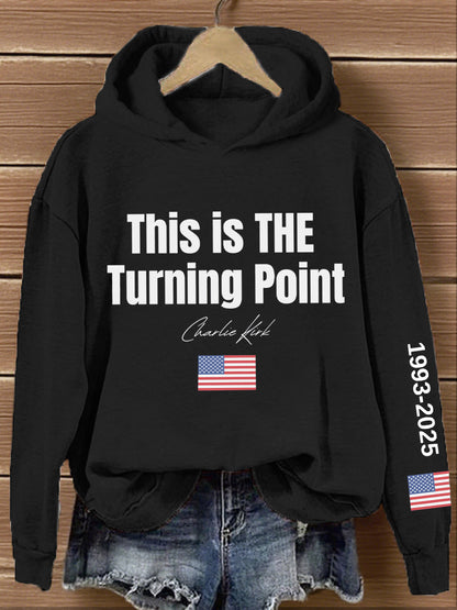 Women's This Is The Turning Point Print Hoodie