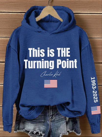 Women's This Is The Turning Point Print Hoodie
