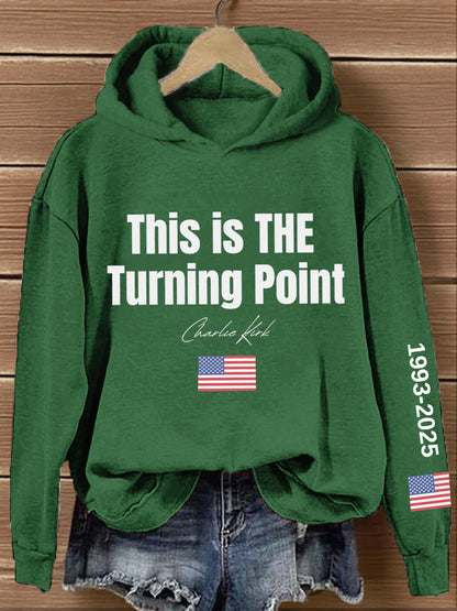 Women's This Is The Turning Point Print Hoodie