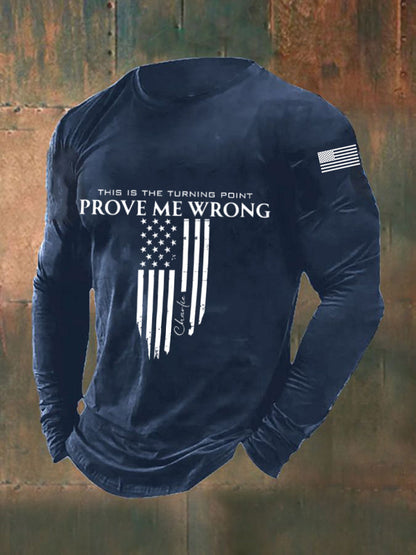 Men's Patriotic Long Sleeve T-Shirt