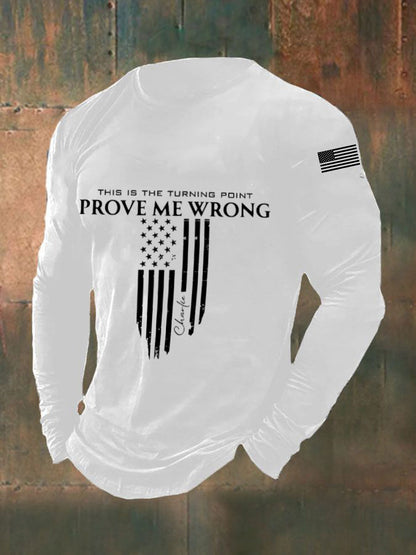 Men's Patriotic Long Sleeve T-Shirt