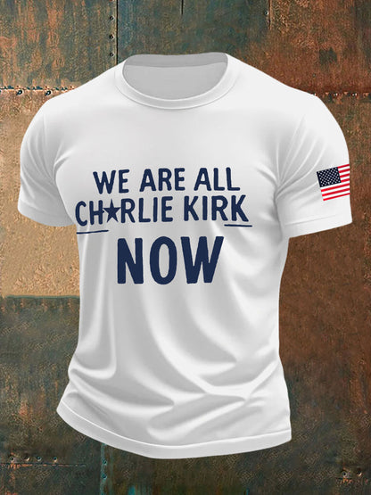 Men's A True Patriot Printed Casual T-Shirt