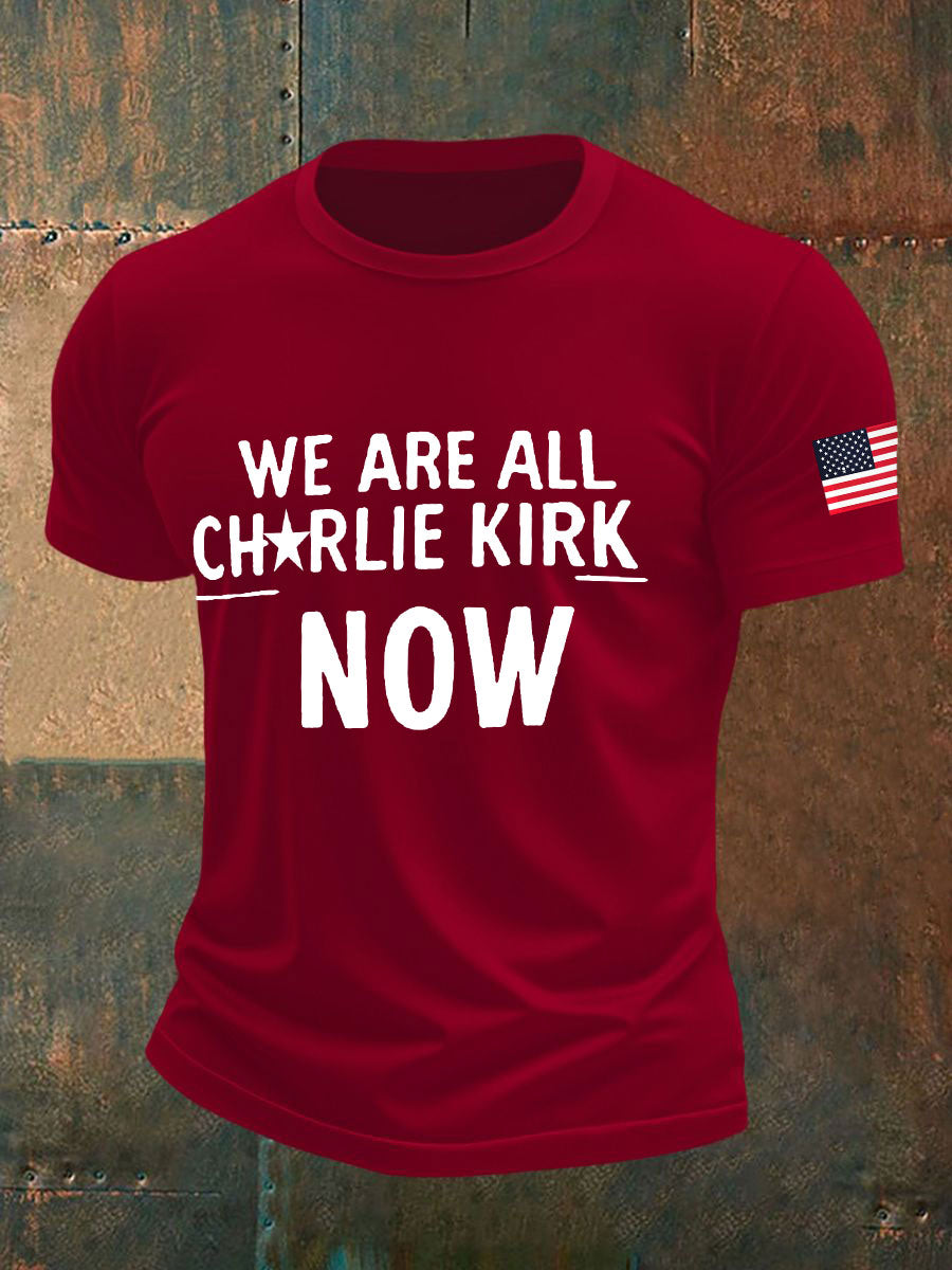 Men's A True Patriot Printed Casual T-Shirt
