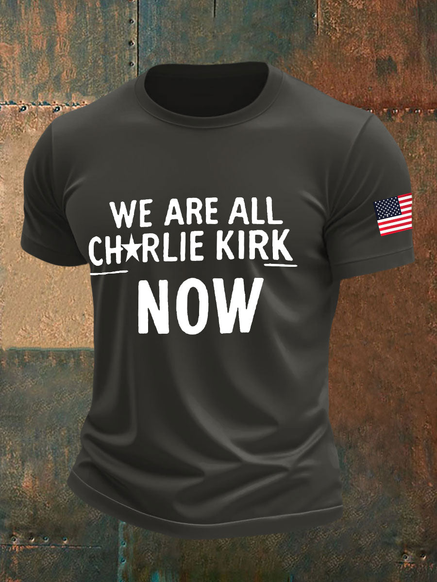 Men's A True Patriot Printed Casual T-Shirt