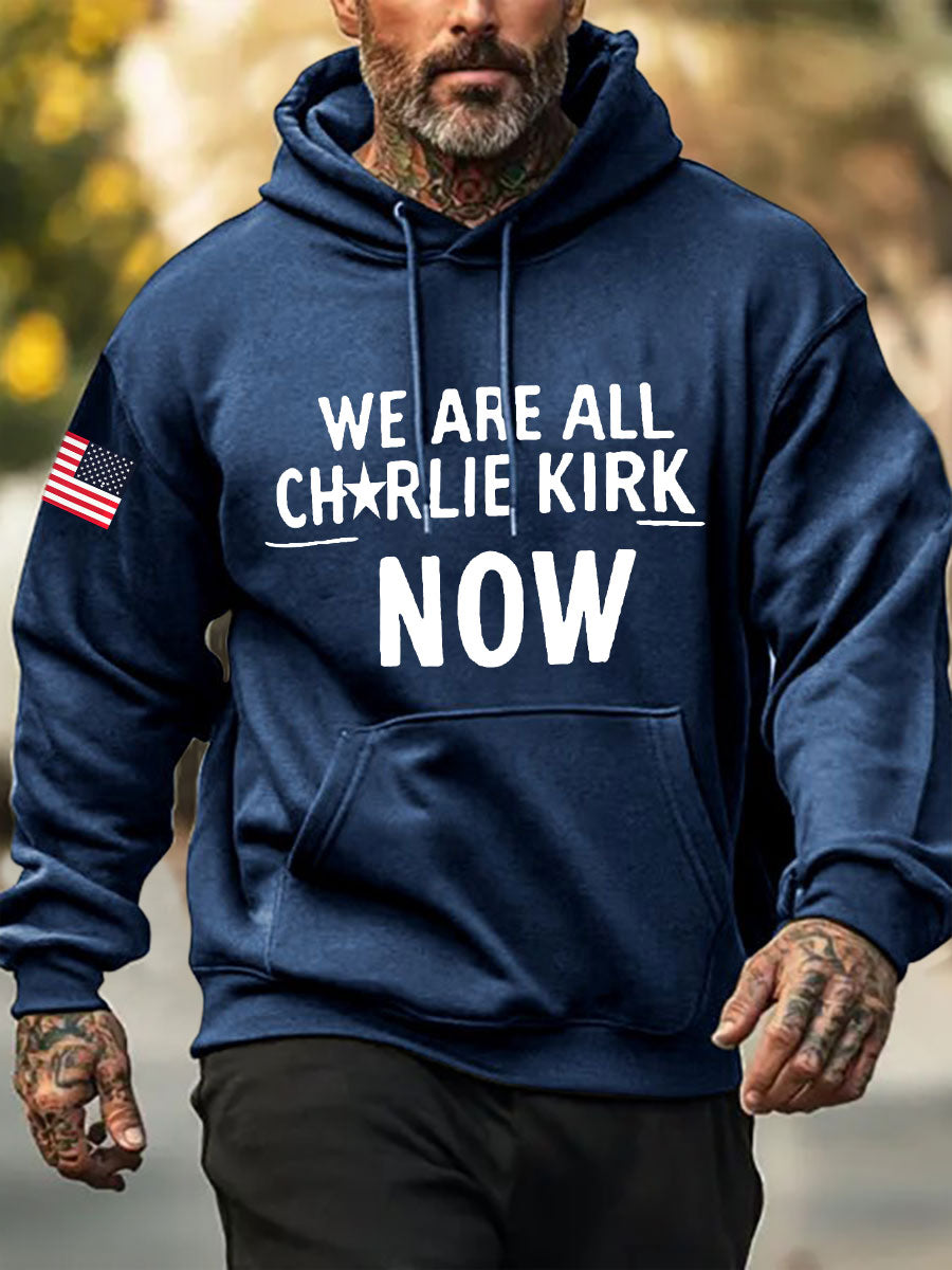 Men's A True Patriot Printed Casual Hoodie