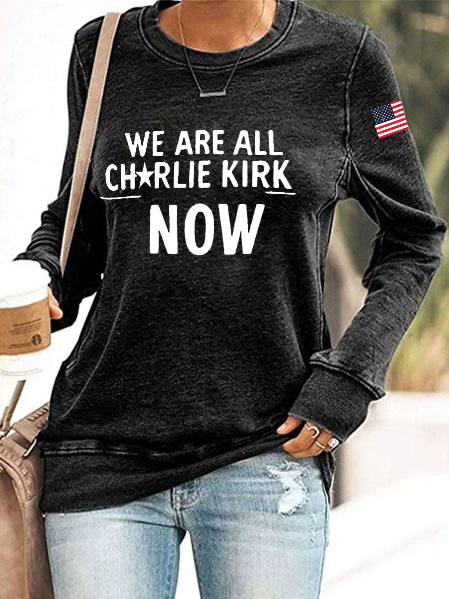 Women's A True Patriot Printed Casual Sweatshirt