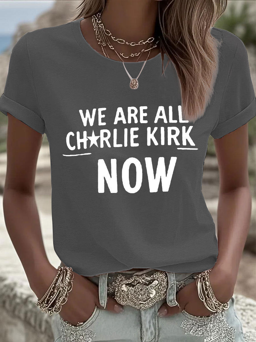 Women's A True Patriot Printed Casual T-Shirt