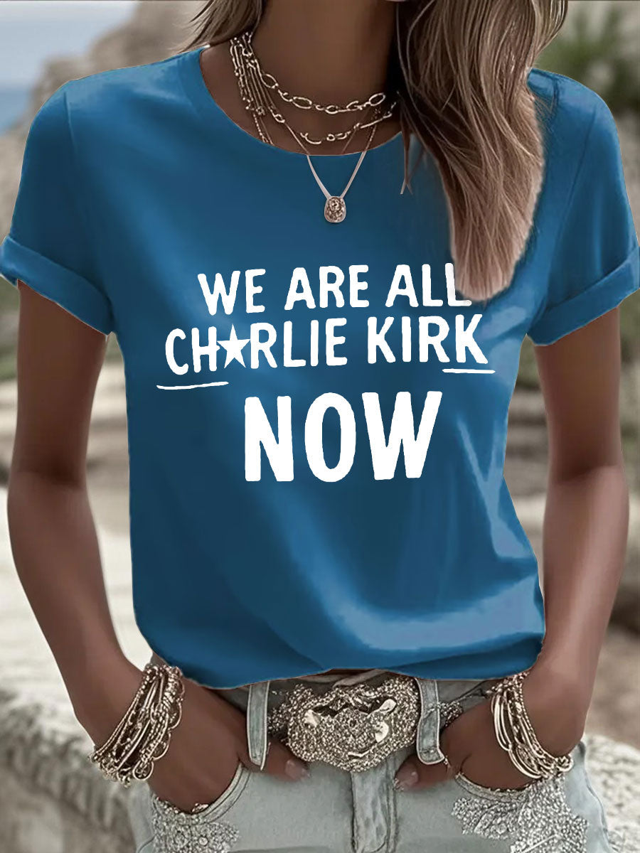 Women's A True Patriot Printed Casual T-Shirt