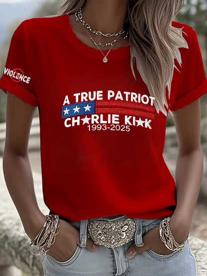 Women's Freedom Is Not Free R.I.P Charlie Kirk Short Sleeve T-Shirt