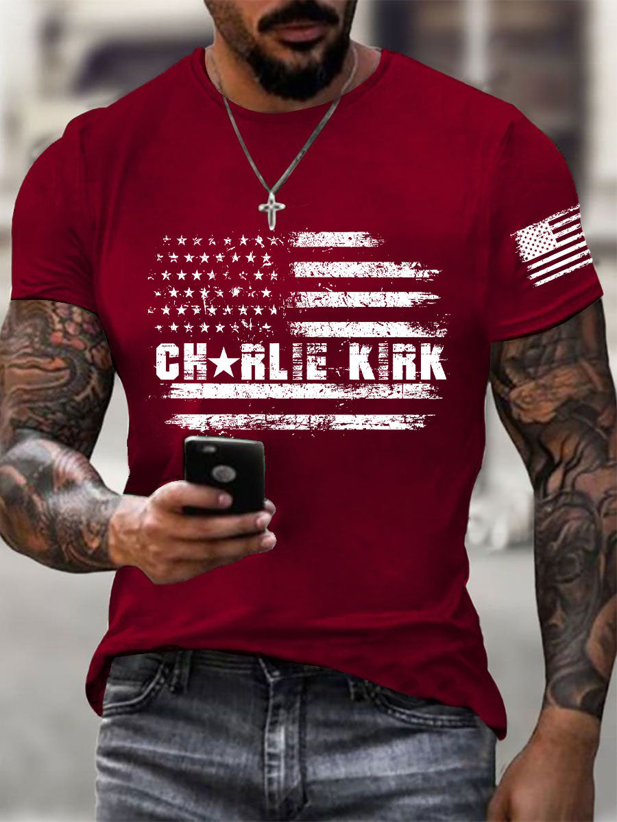 Men's A True Patriot Printed Casual T-Shirt