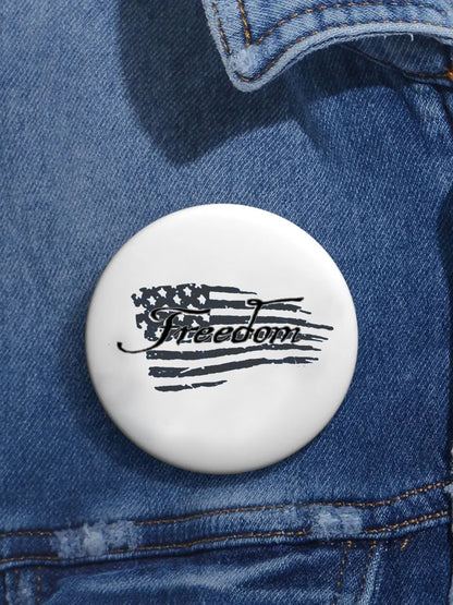 Unisex Freedom Flag Print Pins