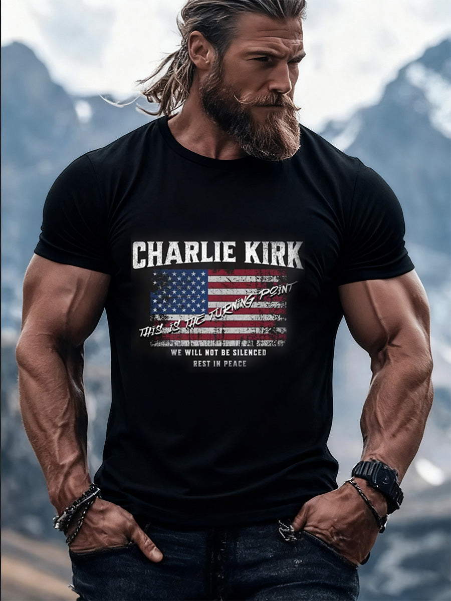 Men's Retro Turning Point Casual T-Shirt