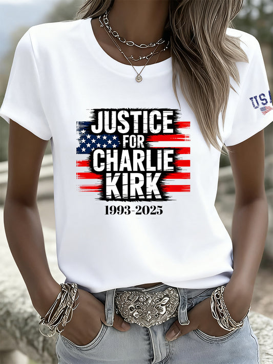 Women’s Vintage Art Short Sleeve Casual T-Shirt
