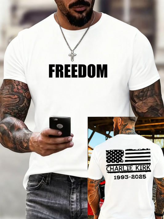 Men's Vintage Art Short Sleeve Casual T-shirt