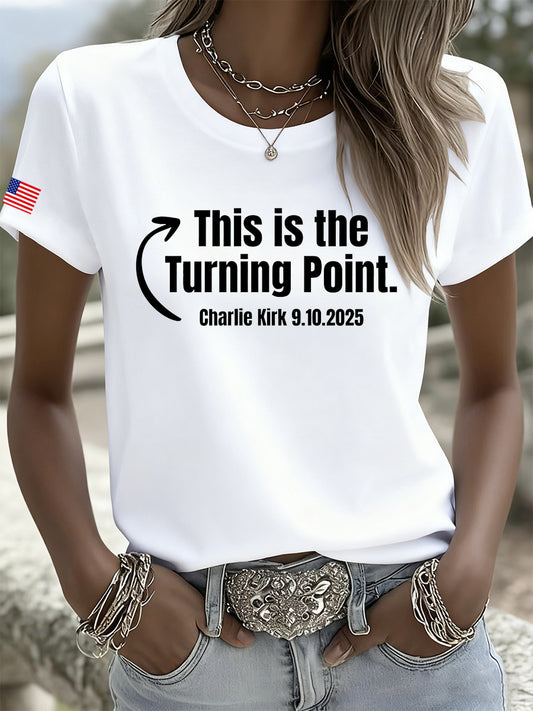 Women’s Vintage Art Short Sleeve Casual T-Shirt