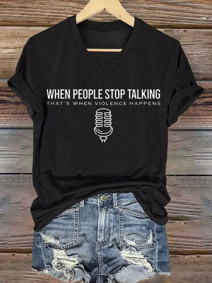 Women's Charlie Kirk short-sleeved T-shirt