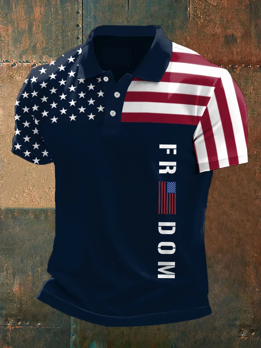 Men's Freedom Charlie Kirk Printed Shirt