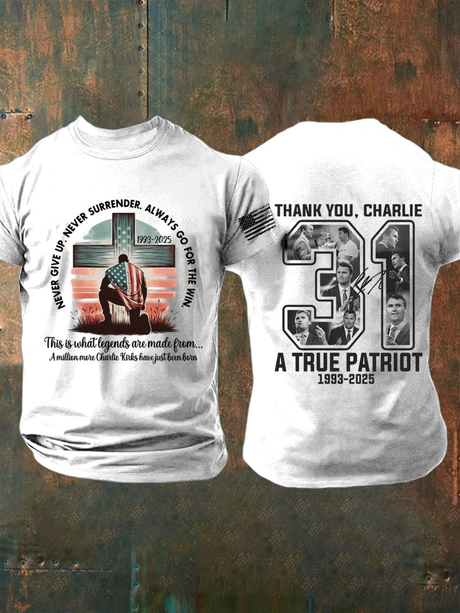 Men's Freedom Is Not Free R.I.P Charlie Kirk Short Sleeve T-shirt