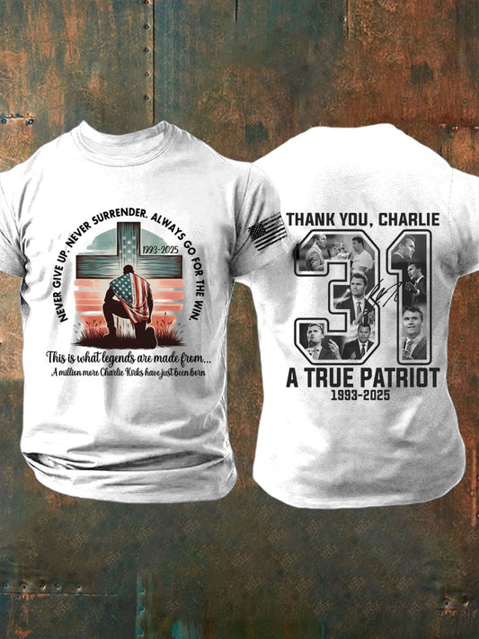 Men's Freedom Is Not Free R.I.P Charlie Kirk Short Sleeve T-shirt