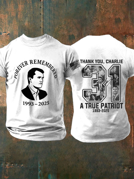 Men's Freedom Is Not Free R.I.P Charlie Kirk Short Sleeve T-shirt