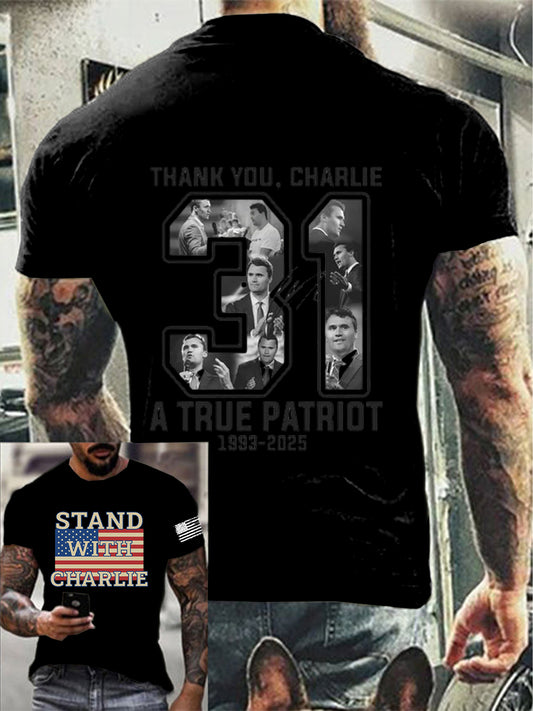 Men's Freedom Is Not Free R.I.P Charlie Kirk Short Sleeve T-shirt