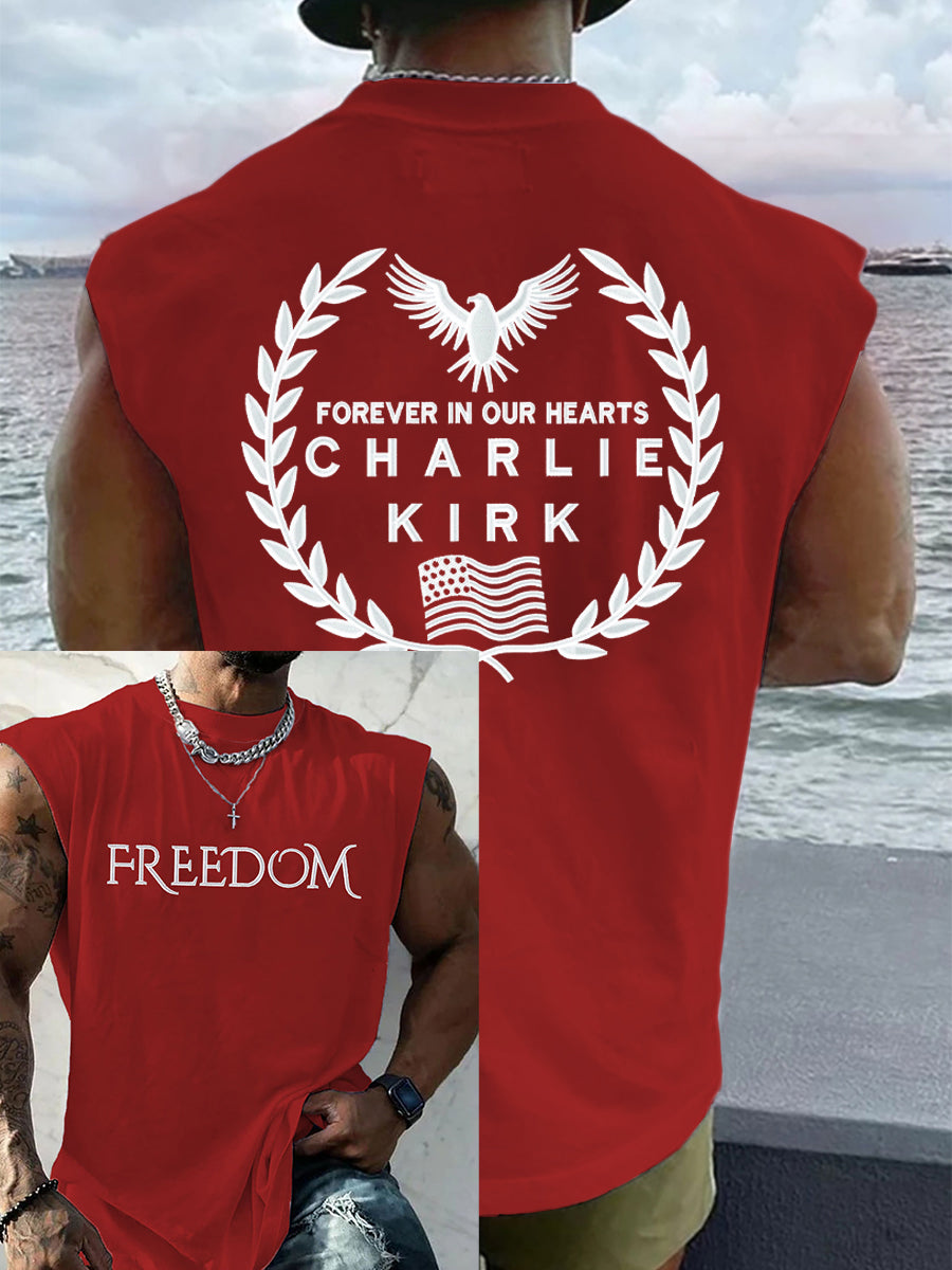 Men's Patriotic Hoodie Vest