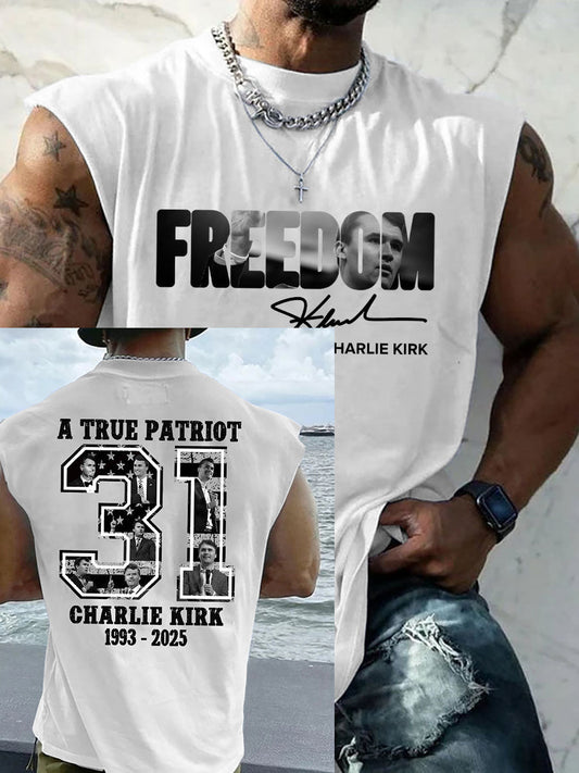 Men's Patriotic Hoodie Vest