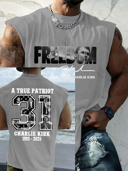 Men's Patriotic Hoodie Vest