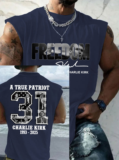 Men's Patriotic Hoodie Vest