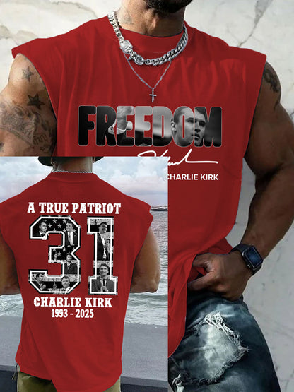 Men's Patriotic Hoodie Vest