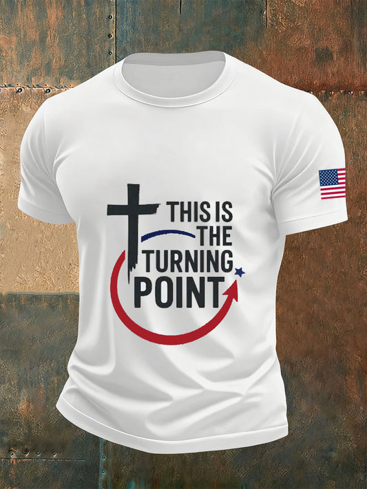 Men's Retro Turning Point Casual T-Shirt