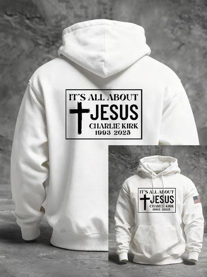 Men's Charlie Kirk Jesus Printed short sleeve shirt