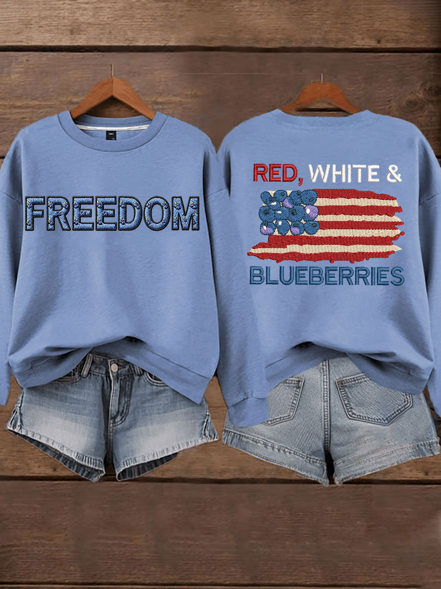 Women's 'Red White & Blueberries' sweatshirt