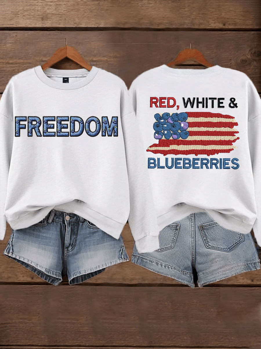 Women's 'Red White & Blueberries' sweatshirt