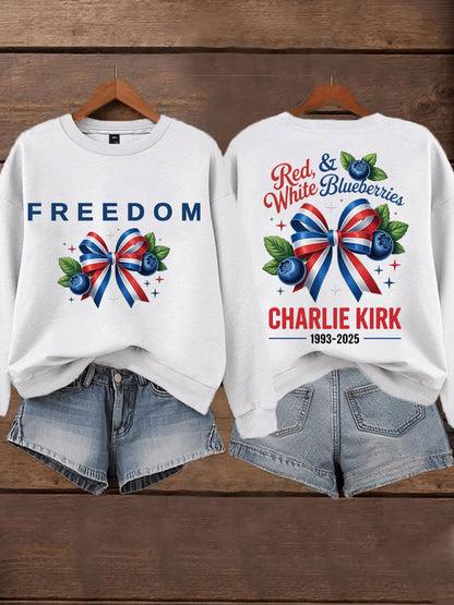 Women's 'Red White & Blueberries' sweatshirt
