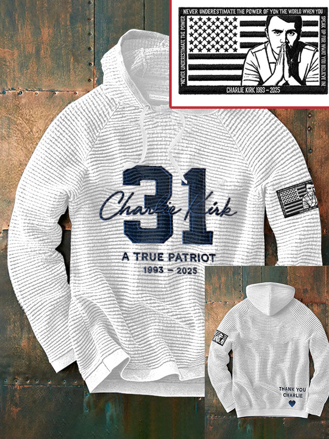 Men's Freedom True Patriot Memorial Printed Hoodie