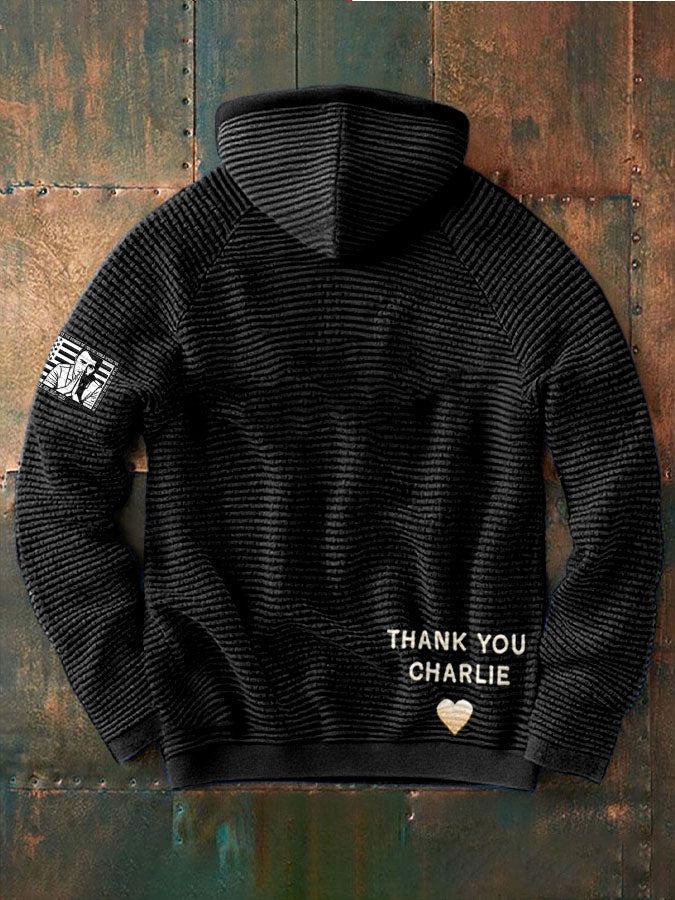 Men's Freedom True Patriot Memorial Printed Hoodie