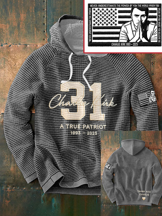 Men's Freedom True Patriot Memorial Printed Hoodie