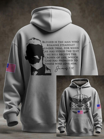 Men's Freedom True Patriot Memorial Printed Hoodie