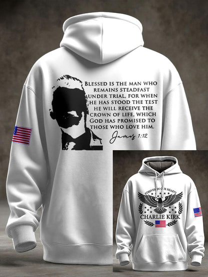Men's Freedom True Patriot Memorial Printed Hoodie