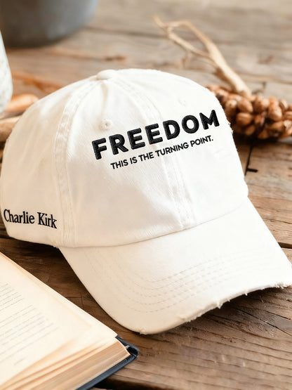 Unisex Freedom Is Not Free R.I.P Charlie Kirk Print Hat