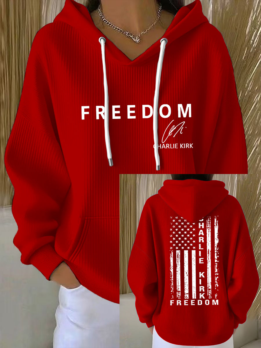Women's Freedom Is Not Free This is the Turning Point R.I.P Charlie Kirk Print Hoodie