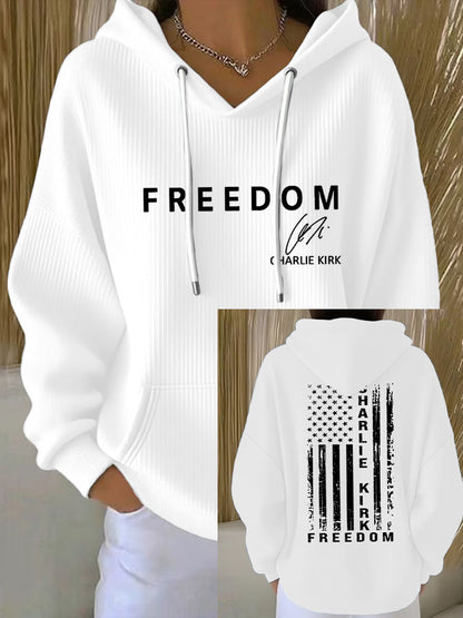 Women's Freedom Is Not Free This is the Turning Point R.I.P Charlie Kirk Print Hoodie