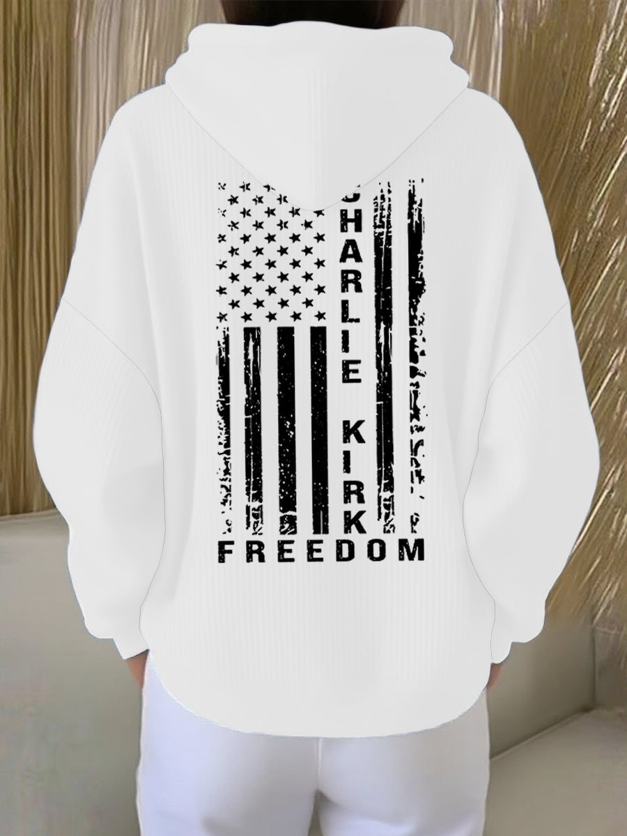 Women's Freedom Is Not Free This is the Turning Point R.I.P Charlie Kirk Print Hoodie