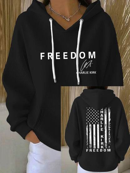 Women's Freedom Is Not Free This is the Turning Point R.I.P Charlie Kirk Print Hoodie