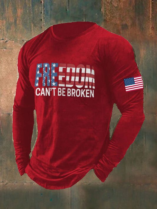 Men's Freedom Printed long sleeve T-shirt