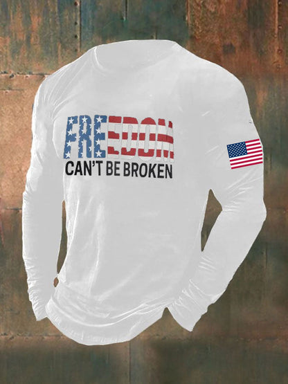 Men's Freedom Printed long sleeve T-shirt